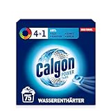 Calgon 4-in-1 Power Tabs – Wasserenthärter gegen Kalkablagerungen und Schmutz in der Waschmaschine – Beugt unangenehmen...