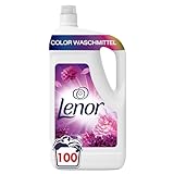LENOR Color Flüssigwaschmittel Amethyst Blütentraum 100 Waschladungen, Tiefenreinheit auch bei Kaltwäsche & 3-mal länger...