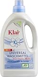 Klar eco Sensitive Universalwaschmittel Waschnuss 750ml, ohne Duft, 16 Waschladungen, für Allergiker, vegan