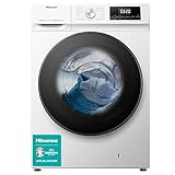 Hisense WFQA8014EVJM Waschmaschine mit Dampffunktion/ 8 kg/AquaStop/ 1400 U/min /15 Programme/Inverter PowerDrive...